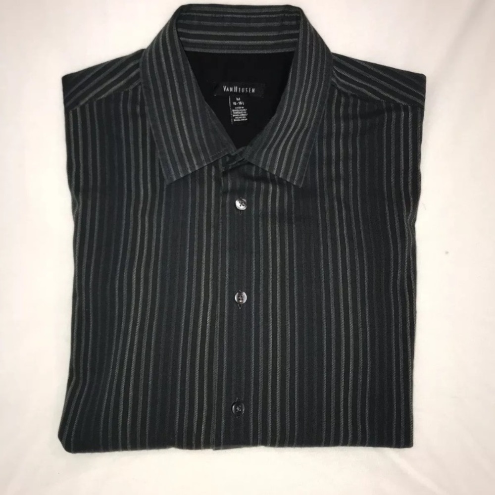 Van Heusen Button Up Dress Shirt Size Med 15/15.5 - Picture 5 of 7